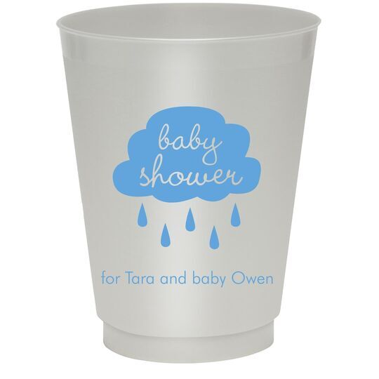 Baby Shower Cloud Colored Shatterproof Cups